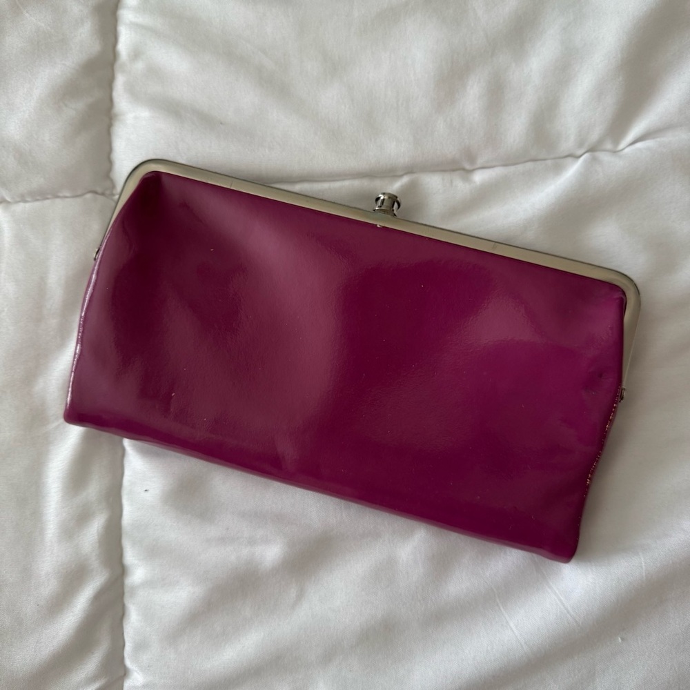 HOBO International Lauren Lavender/ Raspberry Clutch Wallet